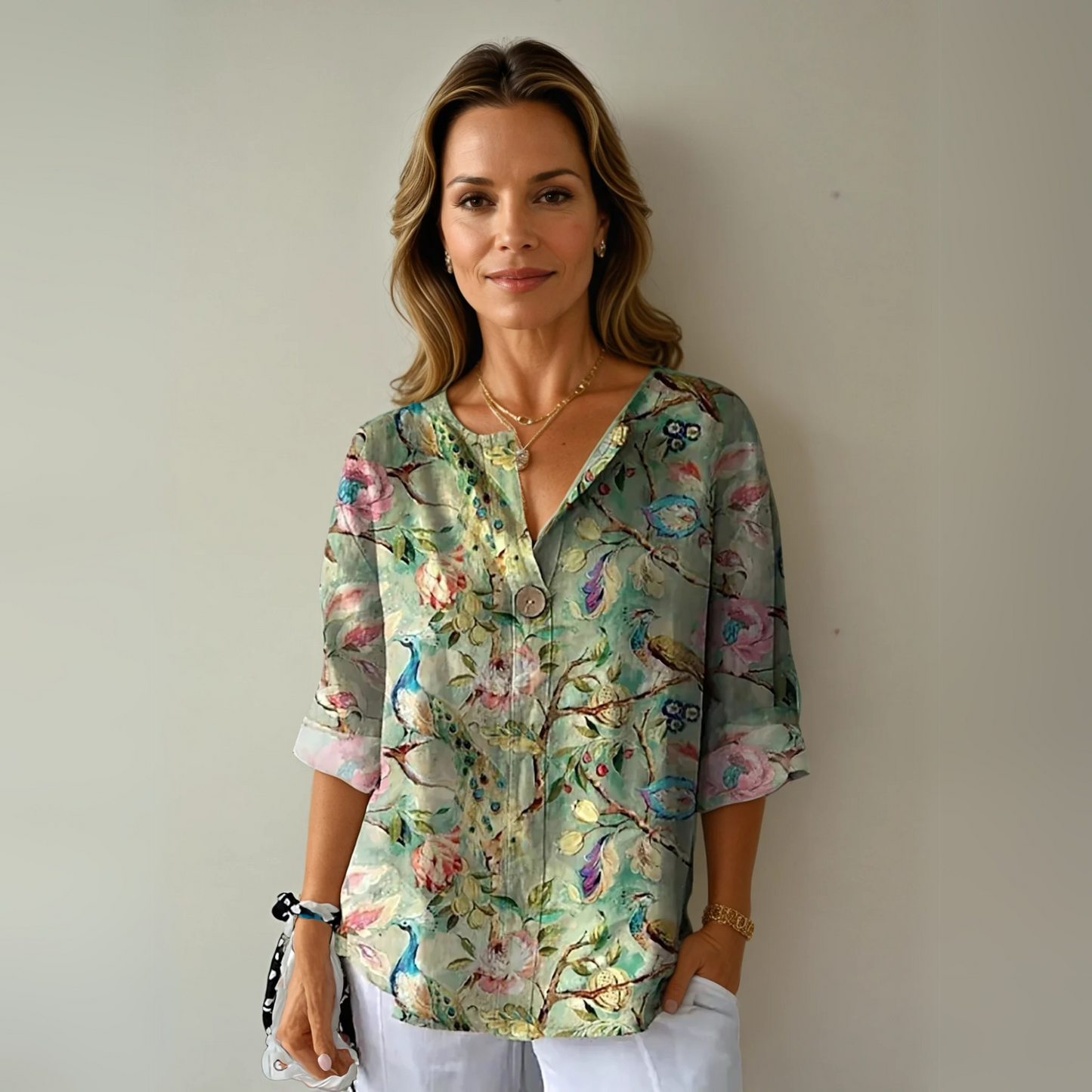 Arlene™ Chic Floral Print Blouse — Lightweight & Feminine 3