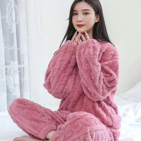 Women's Fleece Loungewear Set — Relaxed Fit Two-Piece 1
