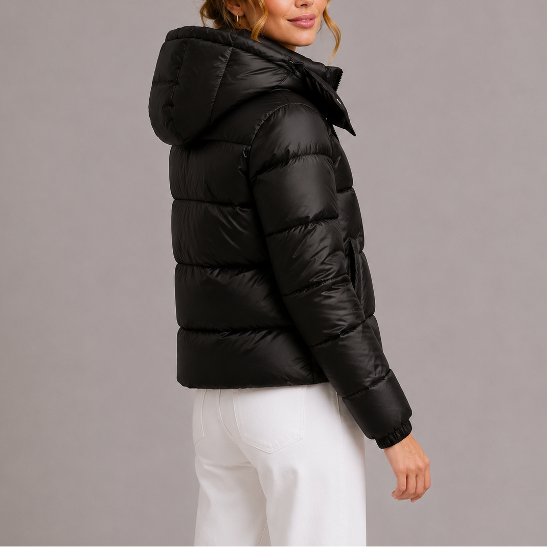 Women's Hooded Puffer Jacket | Lightweight Quilted Coat 5