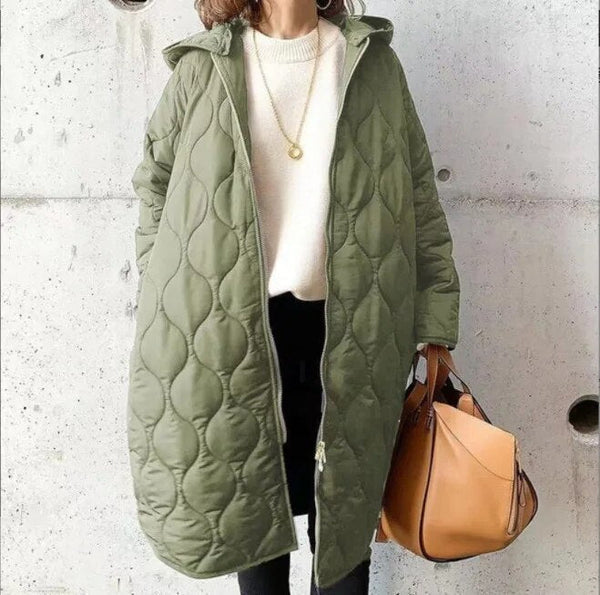 Women's Hooded Quilted Winter Coat with Tailored Fit 1