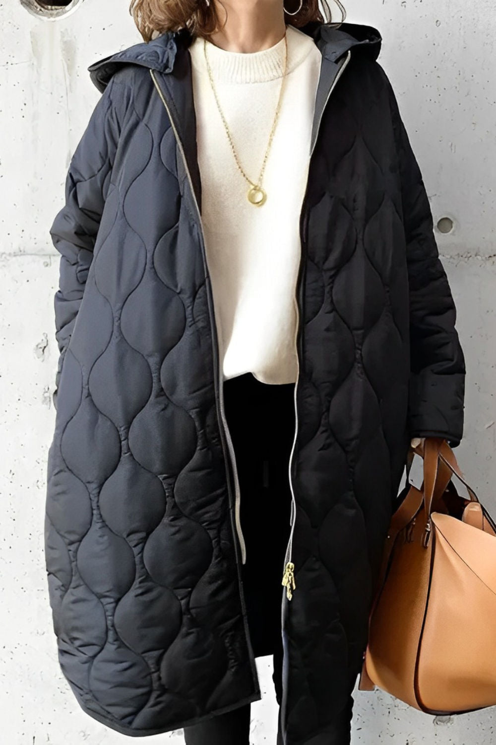 Women's Hooded Quilted Winter Coat with Tailored Fit 2