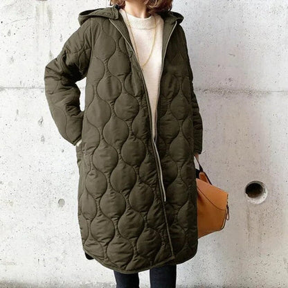 Women's Hooded Quilted Winter Coat with Tailored Fit 4