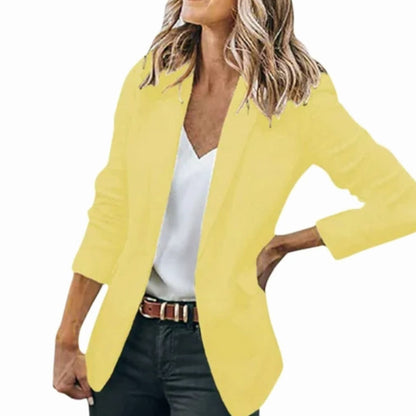 Women's Open Front Long Sleeve Work Blazer — Sizes S–4XL 1