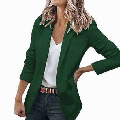 Women's Open Front Long Sleeve Work Blazer — Sizes S–4XL 11