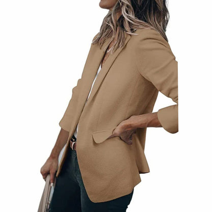 Women's Open Front Long Sleeve Work Blazer — Sizes S–4XL 15