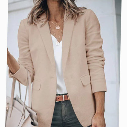 Women's Open Front Long Sleeve Work Blazer — Sizes S–4XL 17