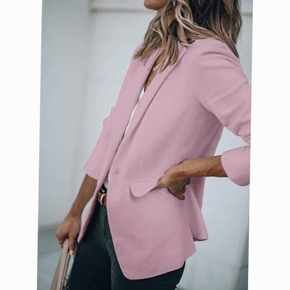 Women's Open Front Long Sleeve Work Blazer — Sizes S–4XL 2