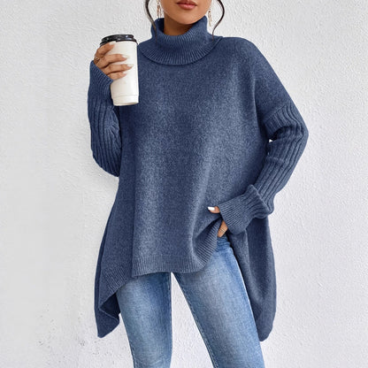 Women's Oversized Turtleneck Sweater in Soft Winter Knit 1