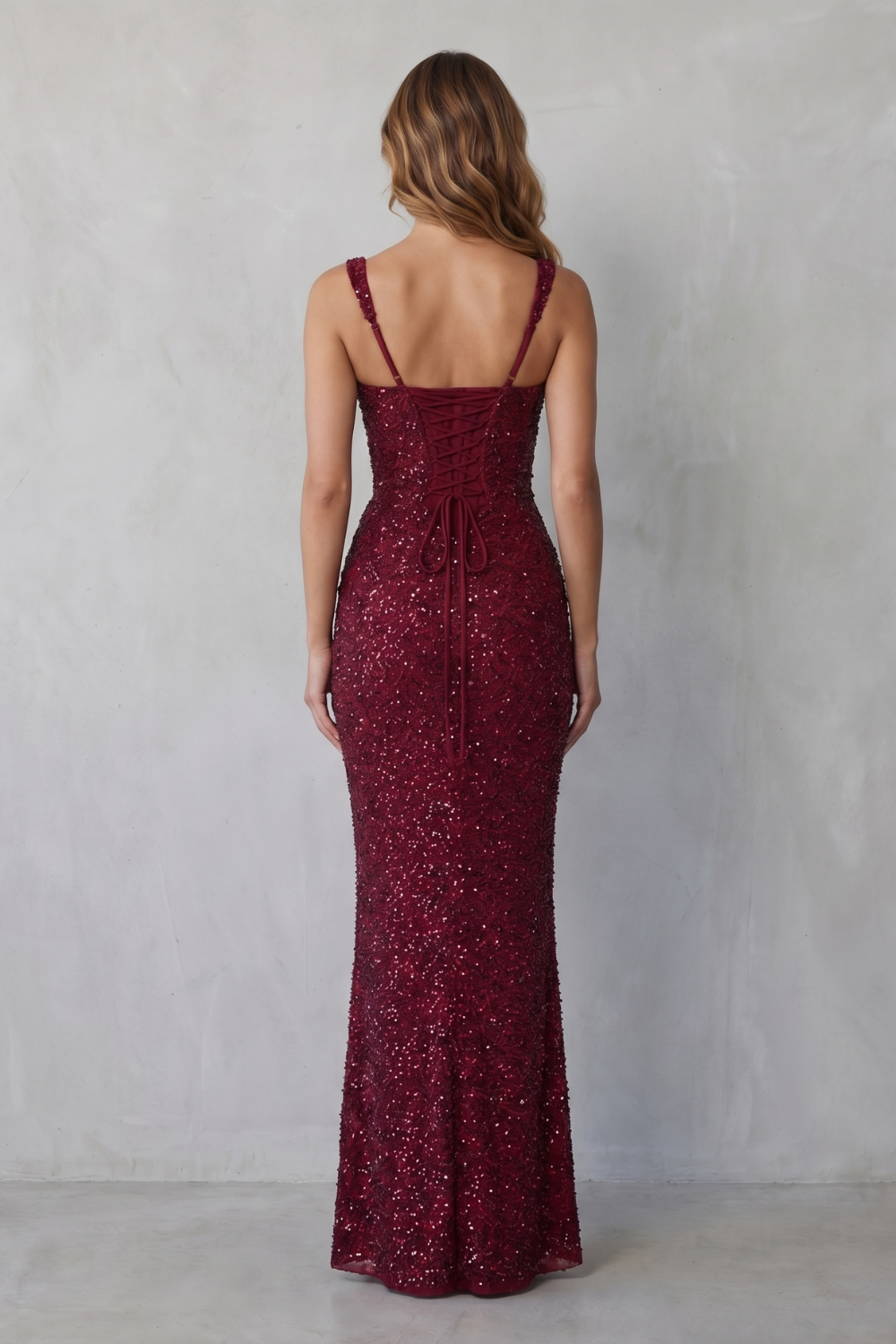 Sequin Maxi Dress for Women, Figure-Hugging Evening Wear 4