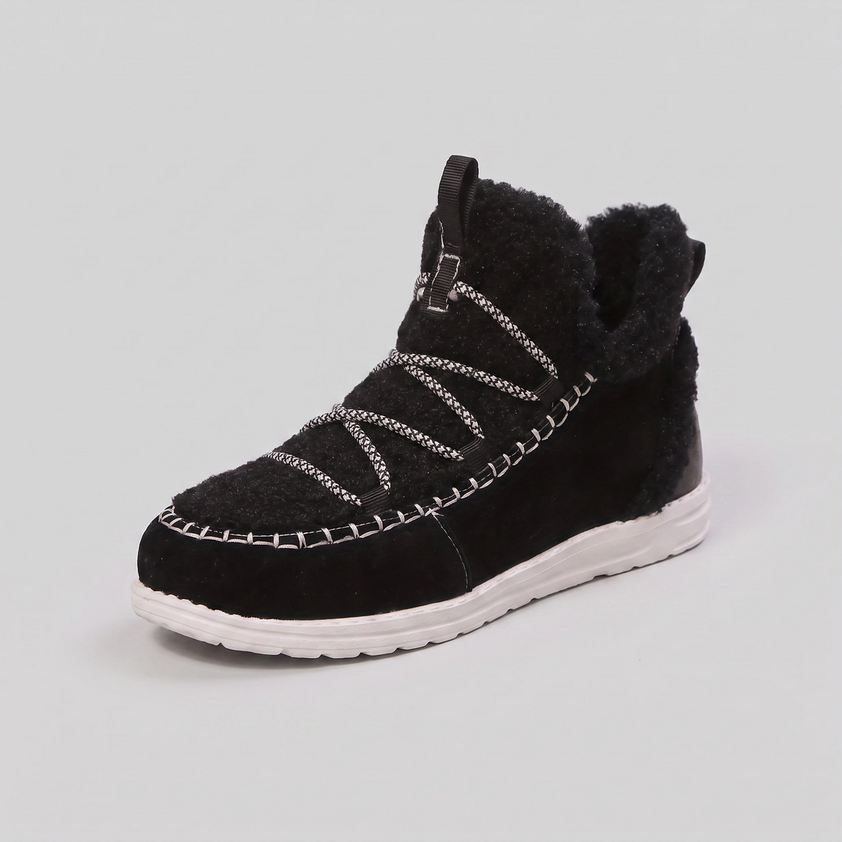 Women's Snow Boots, Suede-Touch Plush-Lined Slip-On 1