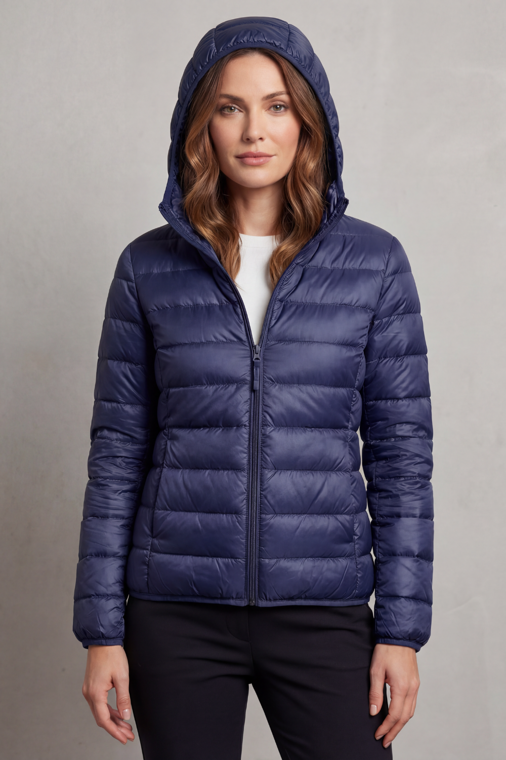 Women's Packable Hooded Puffer Jacket Ultra Light Coat 10