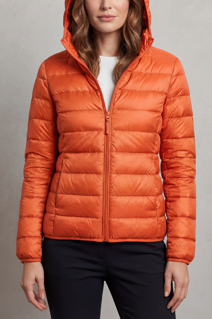 Women's Packable Hooded Puffer Jacket Ultra Light Coat 17