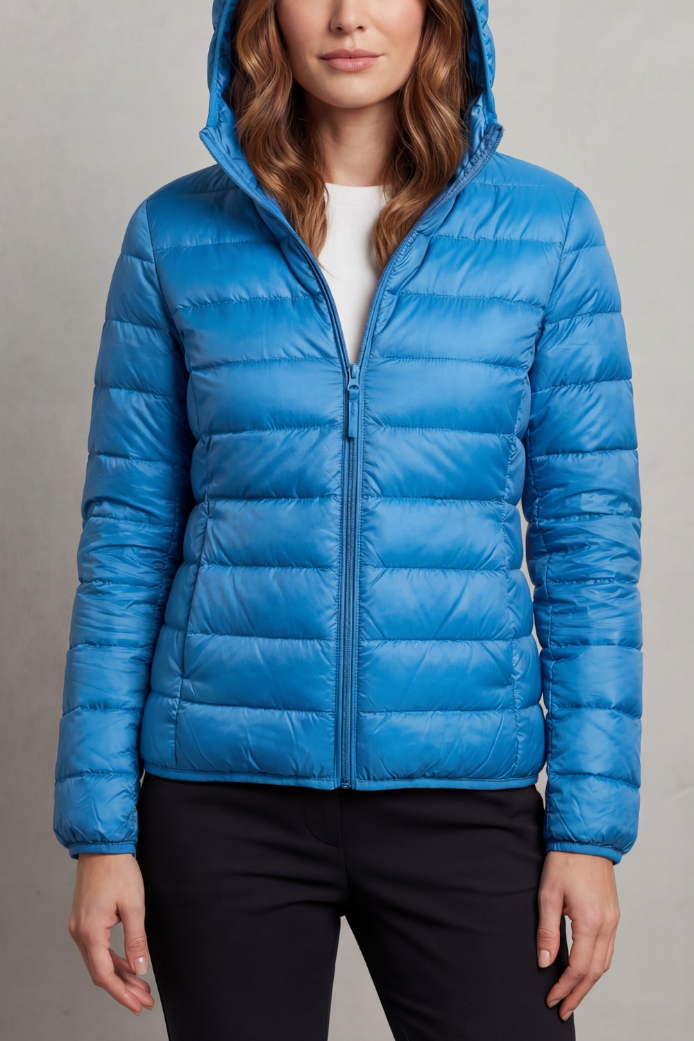 Women's Packable Hooded Puffer Jacket Ultra Light Coat 19