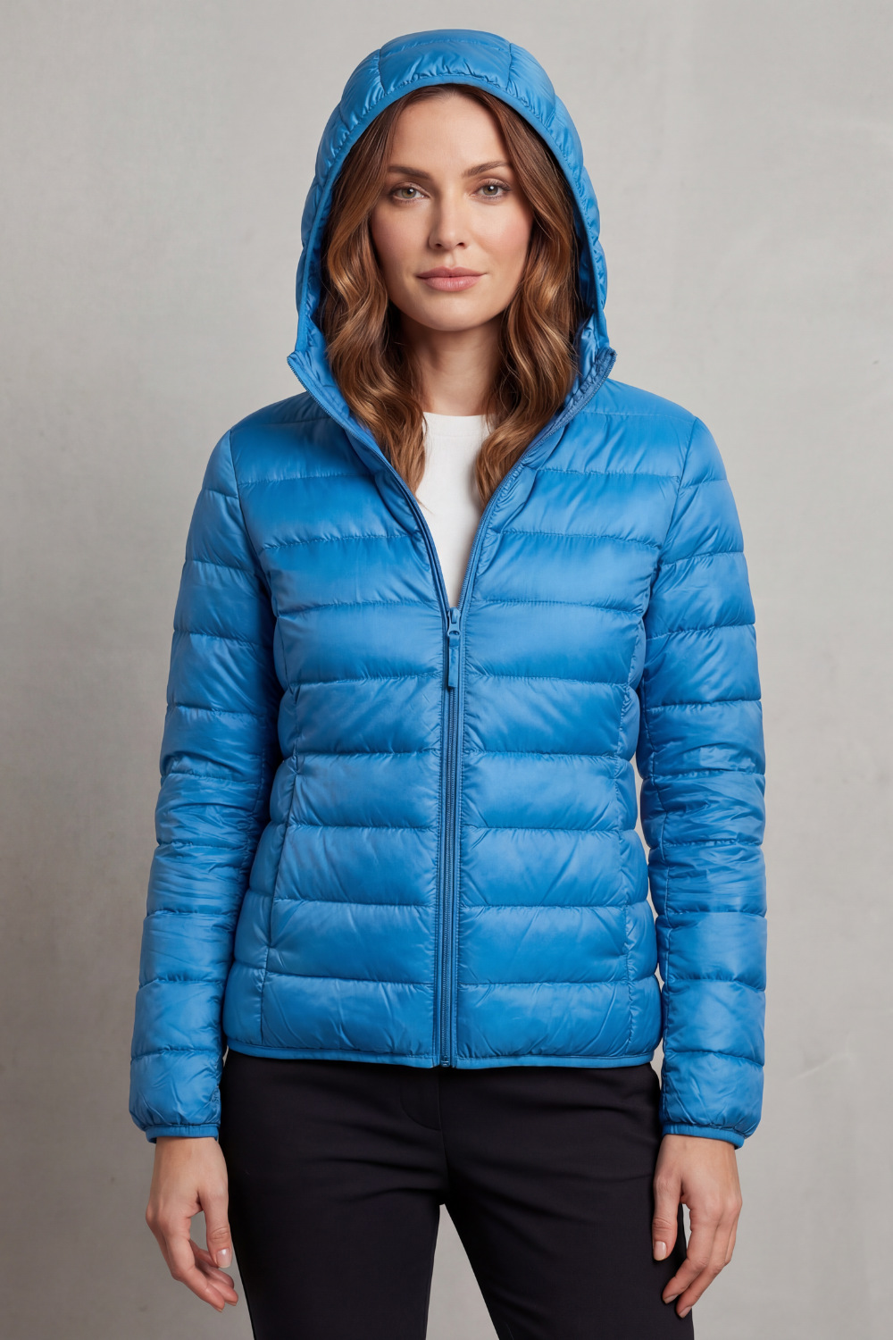 Women's Packable Hooded Puffer Jacket Ultra Light Coat 20