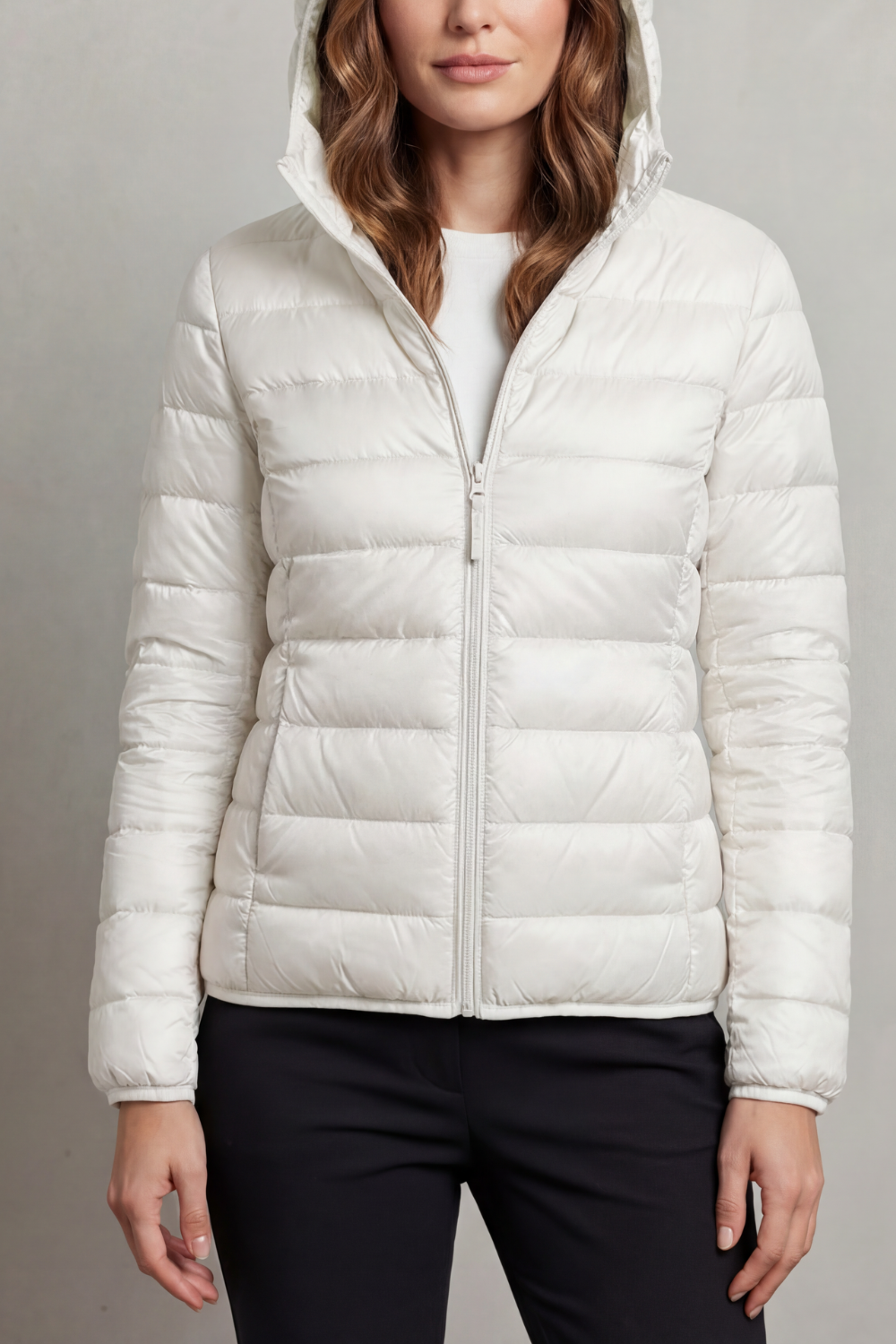 Women's Packable Hooded Puffer Jacket Ultra Light Coat 23