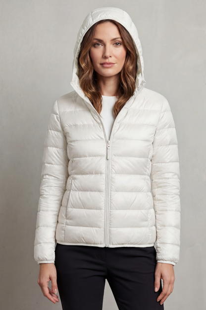 Women's Packable Hooded Puffer Jacket Ultra Light Coat 24