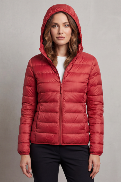 Women's Packable Hooded Puffer Jacket Ultra Light Coat 26