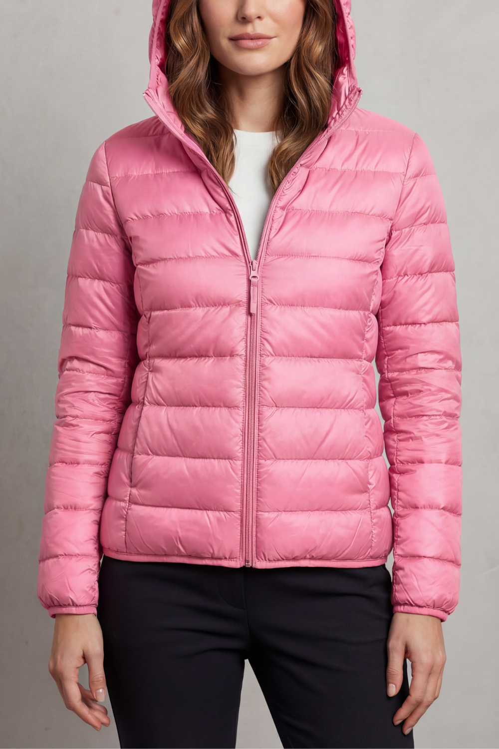 Women's Packable Hooded Puffer Jacket Ultra Light Coat 27