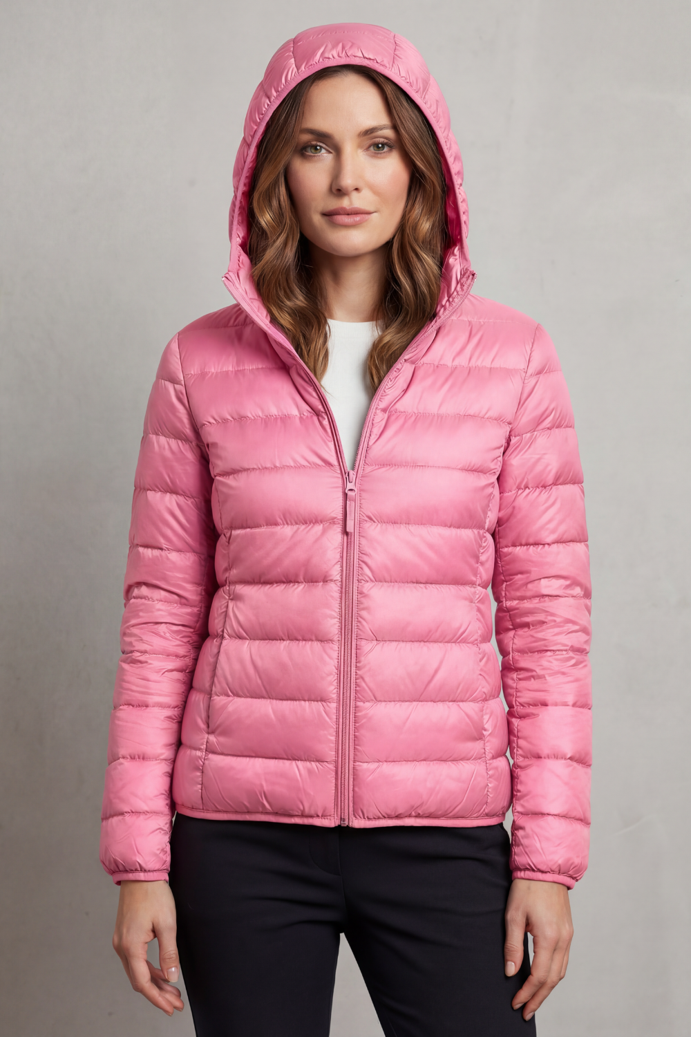 Women's Packable Hooded Puffer Jacket Ultra Light Coat 28