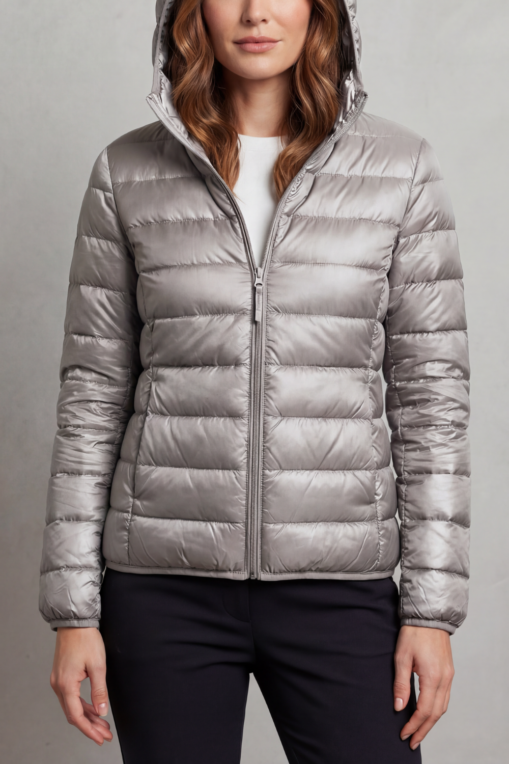 Women's Packable Hooded Puffer Jacket Ultra Light Coat 5