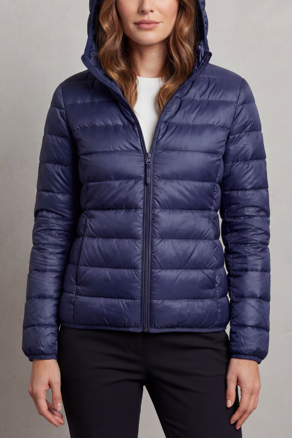 Women's Packable Hooded Puffer Jacket Ultra Light Coat 9