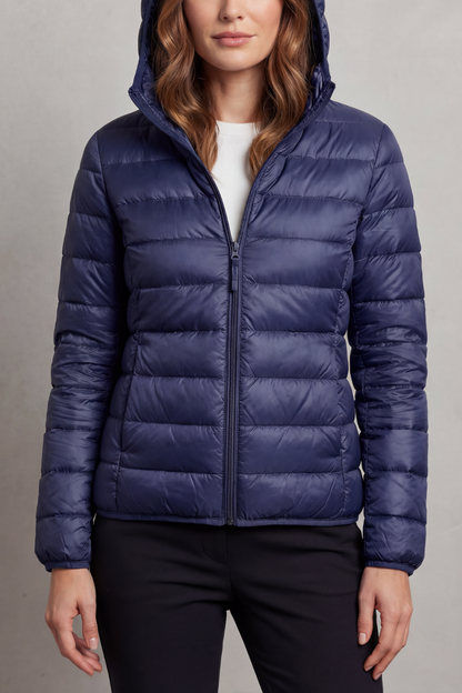 Women's Packable Hooded Puffer Jacket Ultra Light Coat 9