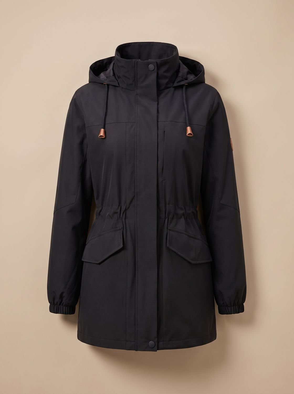 Women's Water-Resistant Hooded Parka Coat Plus Size 5