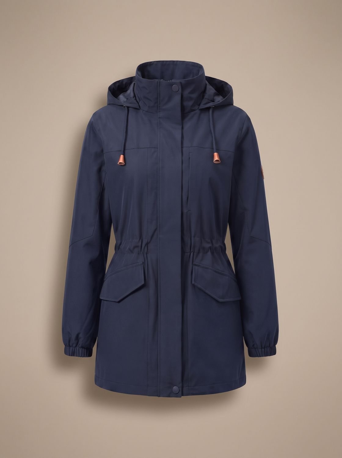 Women's Water-Resistant Hooded Parka Coat Plus Size 6