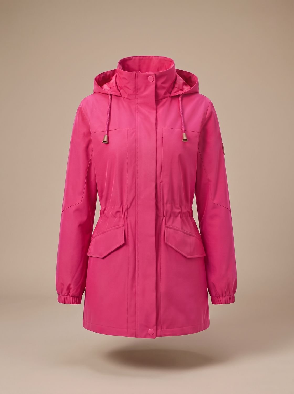 Women's Water-Resistant Hooded Parka Coat Plus Size 9