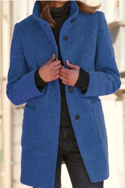 Windproof Long Winter Coat for Women — Classic Fit 5