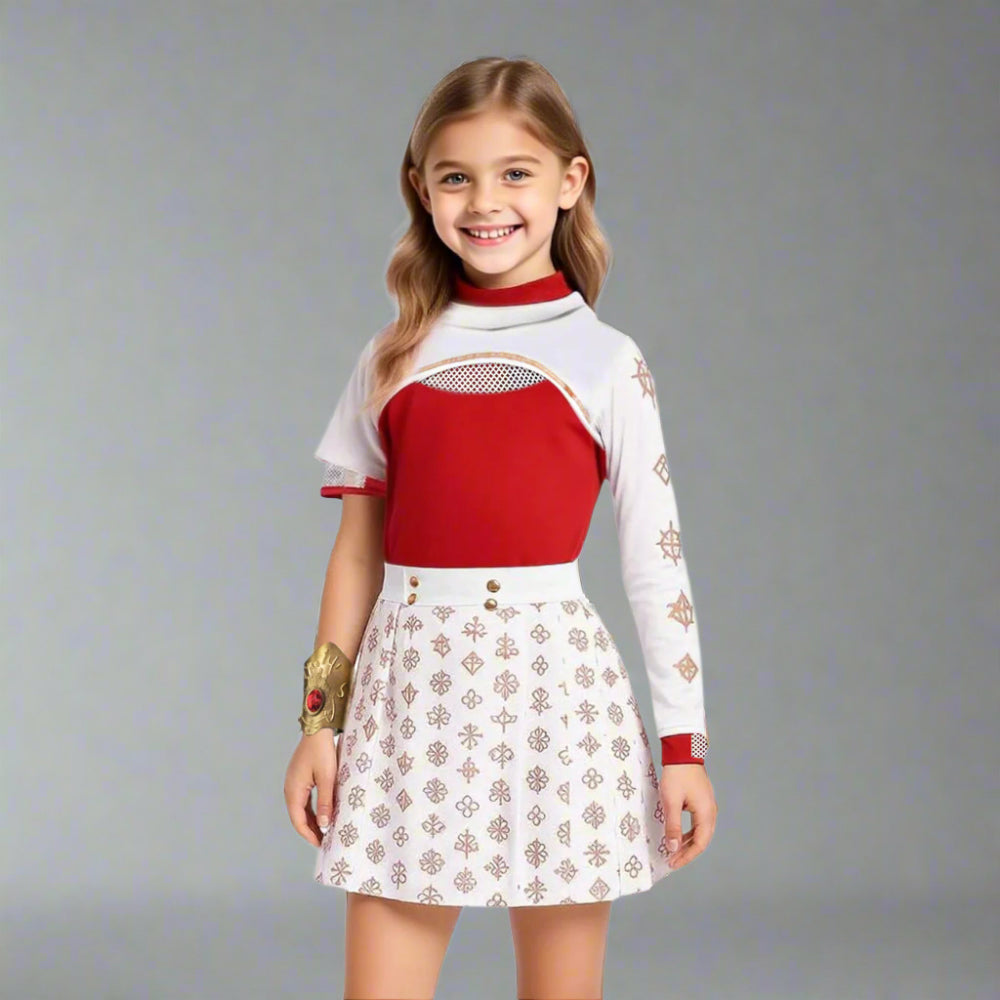 Red Vampire Halloween Costume — Kids & Adult Cosplay Set 1